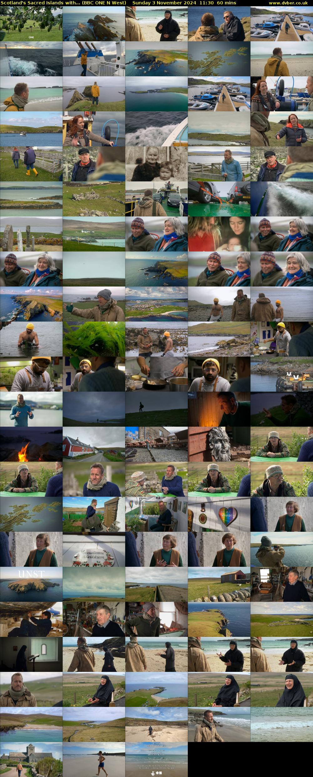 Scotland's Sacred Islands with... (BBC ONE N West) Sunday 3 November 2024 11:30 - 12:30