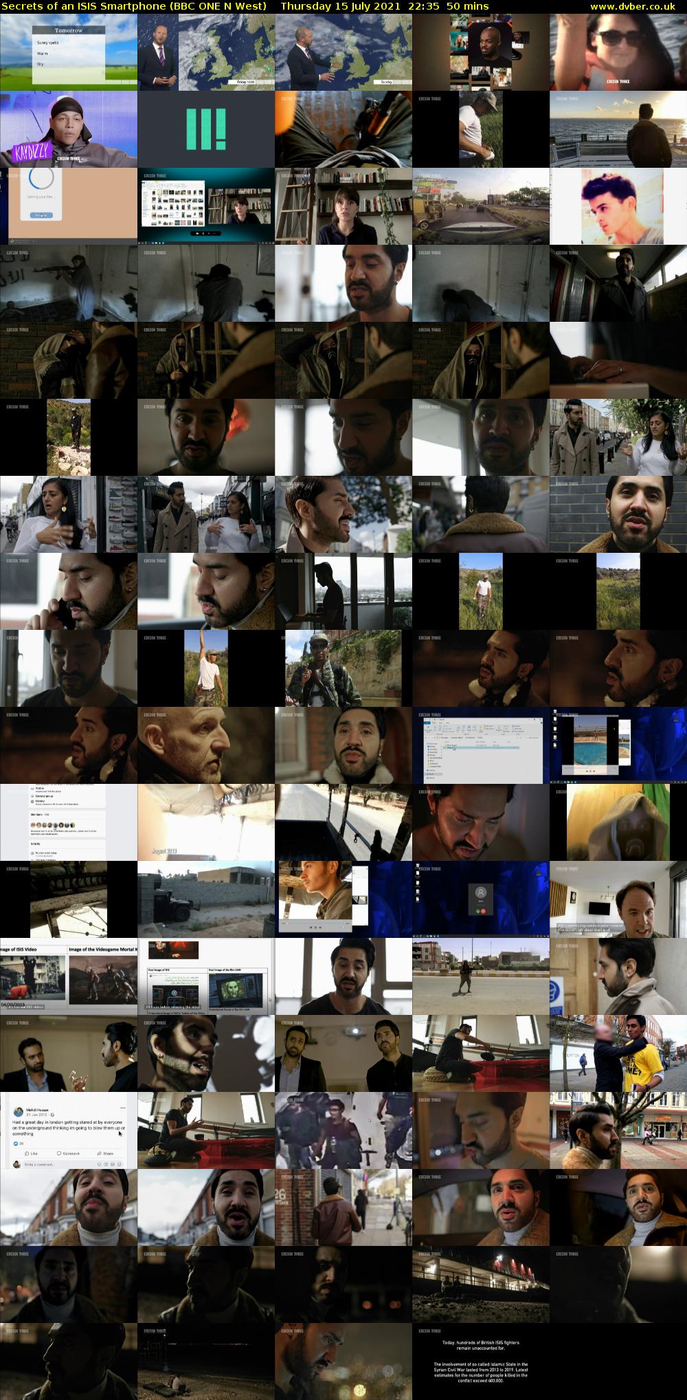 Secrets of an ISIS Smartphone (BBC ONE N West) Thursday 15 July 2021 22:35 - 23:25