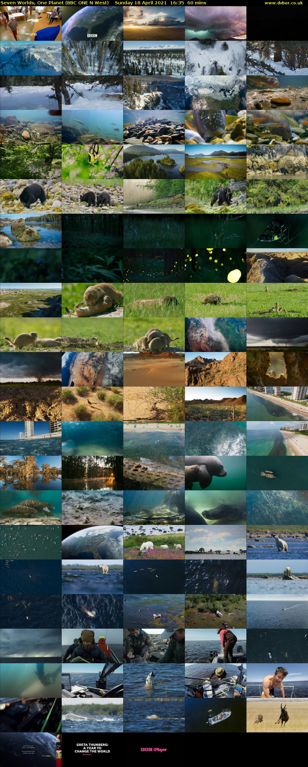 Seven Worlds, One Planet (BBC ONE N West) Sunday 18 April 2021 16:35 - 17:35