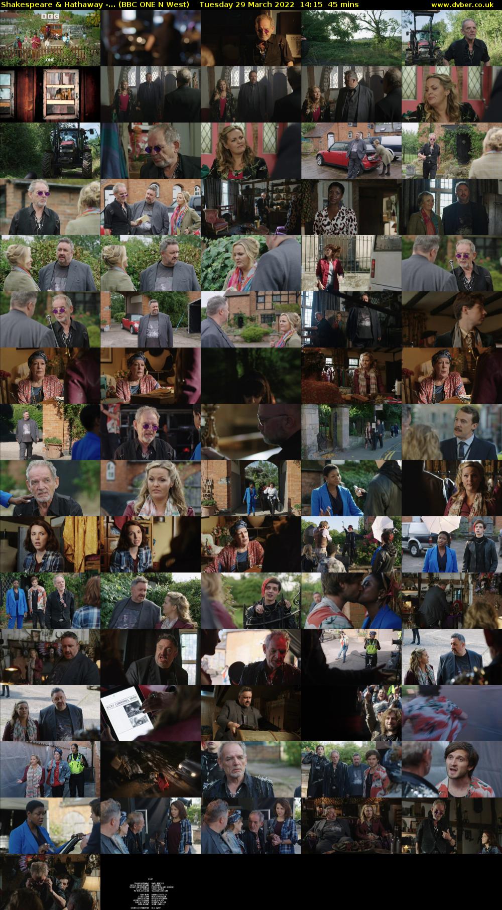 Shakespeare & Hathaway -... (BBC ONE N West) Tuesday 29 March 2022 14:15 - 15:00