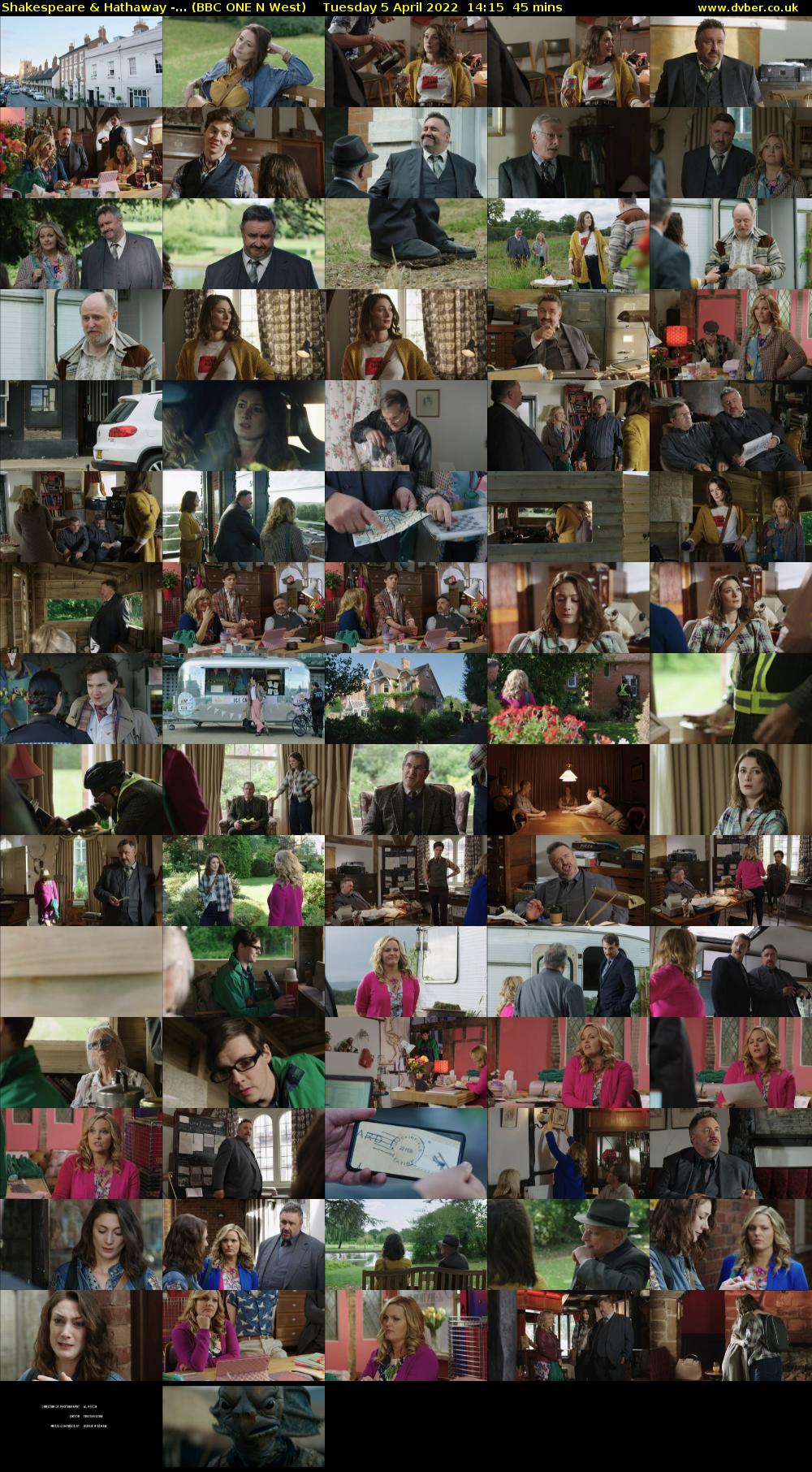 Shakespeare & Hathaway -... (BBC ONE N West) Tuesday 5 April 2022 14:15 - 15:00