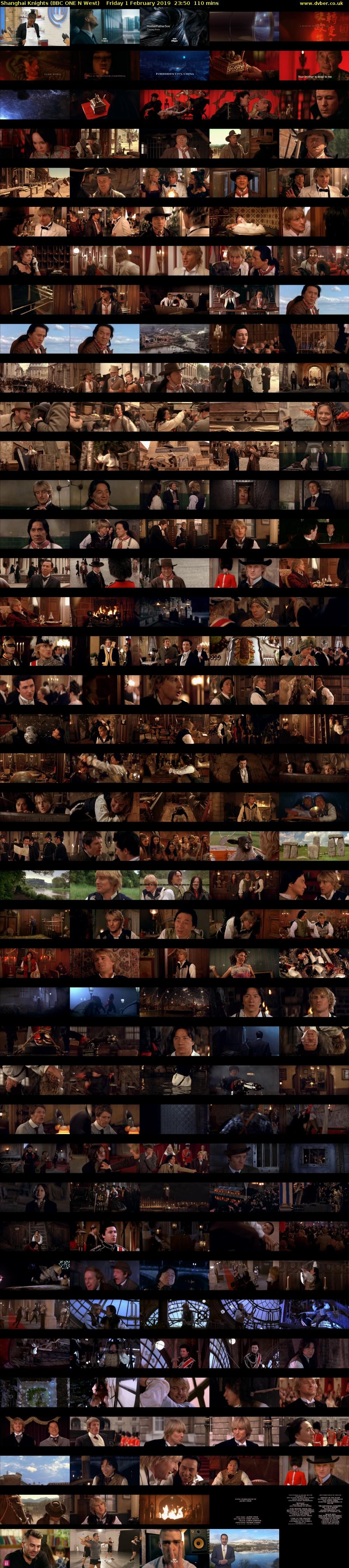 Shanghai Knights (BBC ONE N West) Friday 1 February 2019 23:50 - 01:40