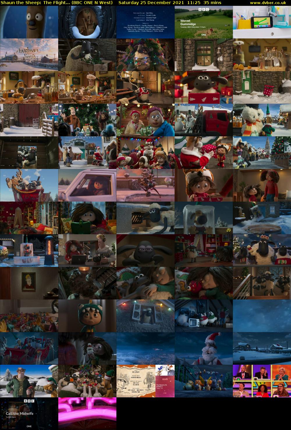 Shaun the Sheep: The Flight... (BBC ONE N West) Saturday 25 December 2021 11:25 - 12:00