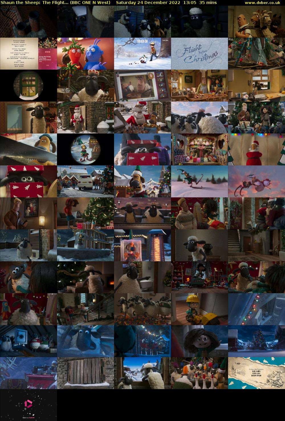 Shaun the Sheep: The Flight... (BBC ONE N West) Saturday 24 December 2022 13:05 - 13:40