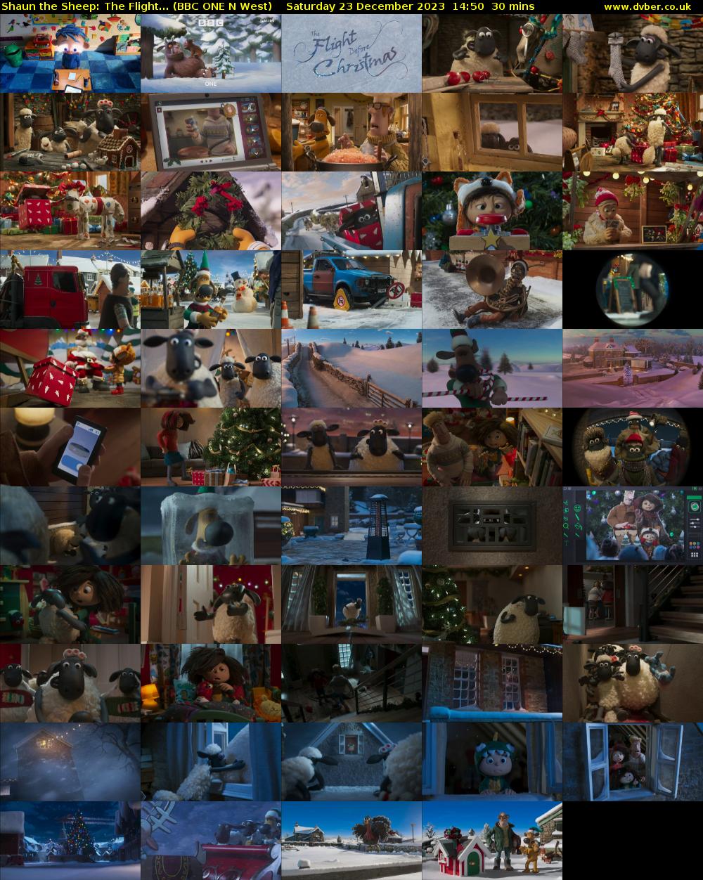 Shaun the Sheep: The Flight... (BBC ONE N West) Saturday 23 December 2023 14:50 - 15:20