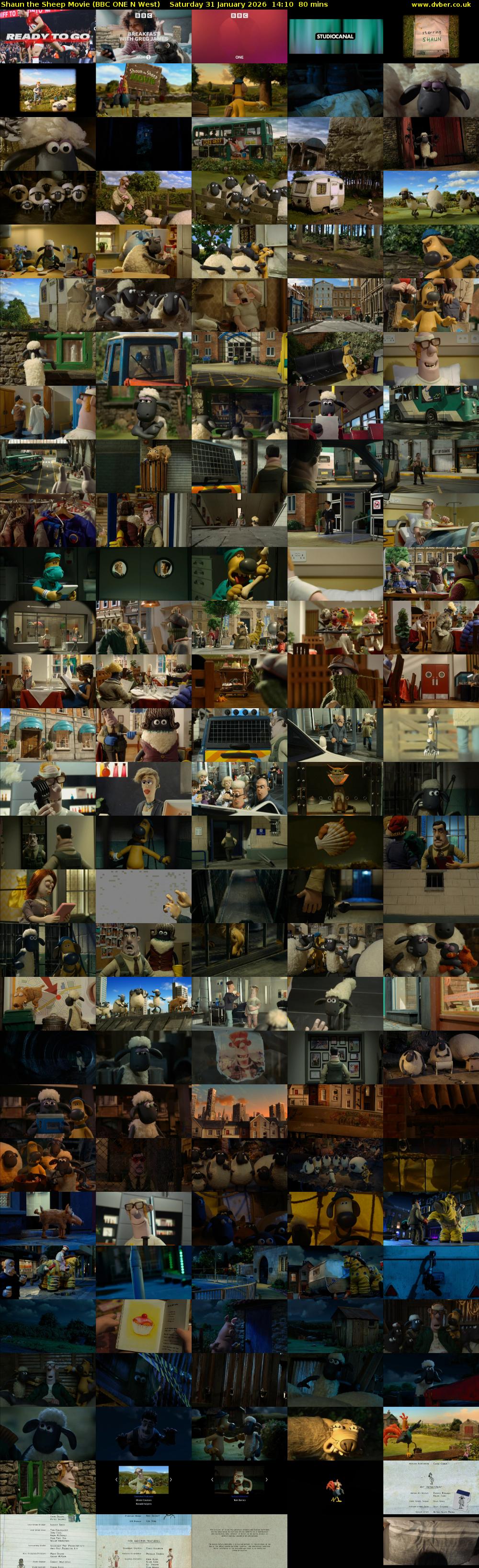 Shaun the Sheep Movie (BBC ONE N West) Saturday 31 January 2026 14:10 - 15:30