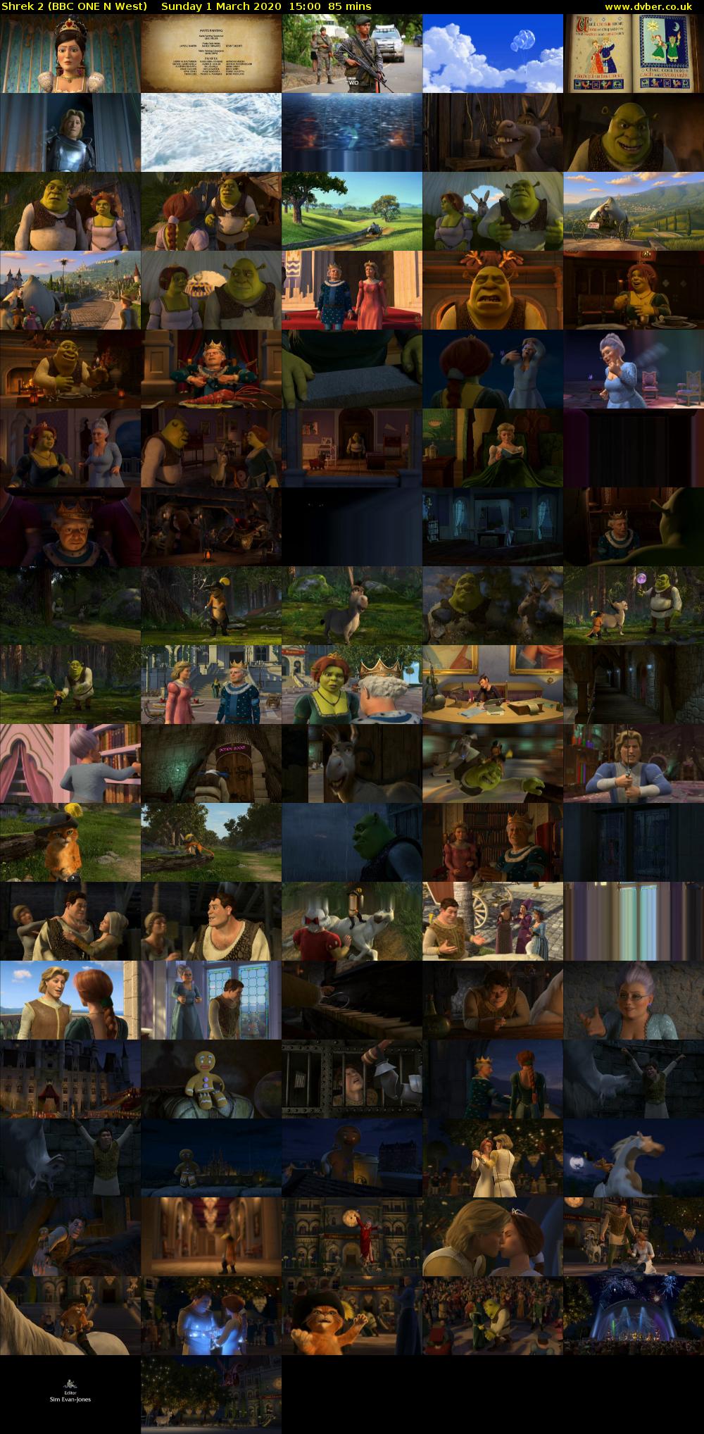 Shrek 2 (BBC ONE N West) Sunday 1 March 2020 15:00 - 16:25