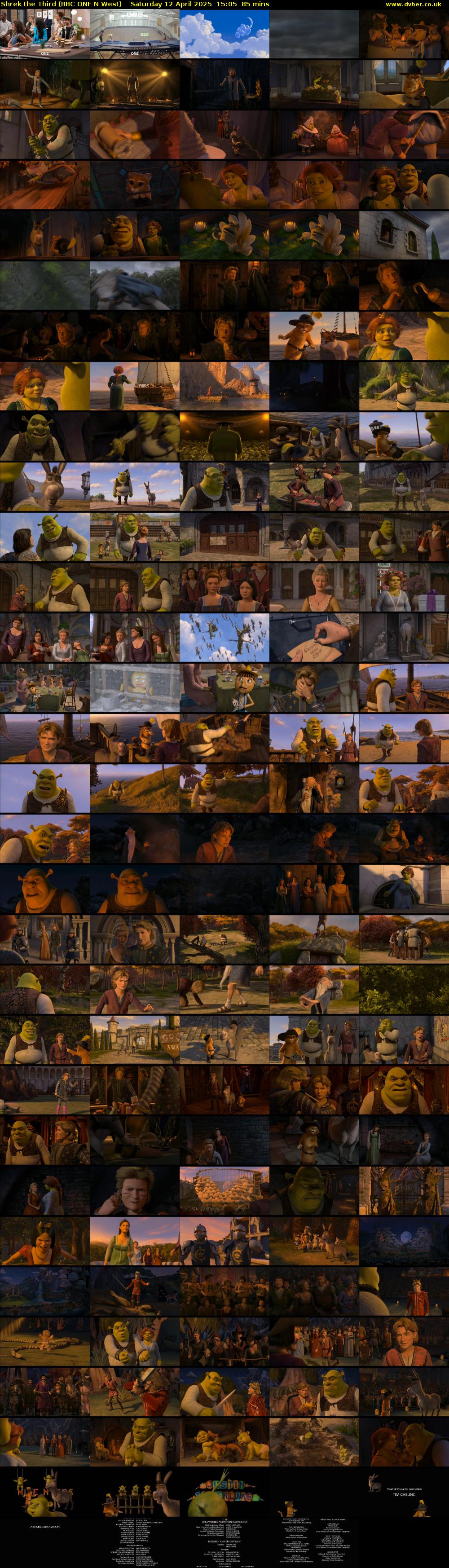 Shrek the Third (BBC ONE N West) Saturday 12 April 2025 15:05 - 16:30