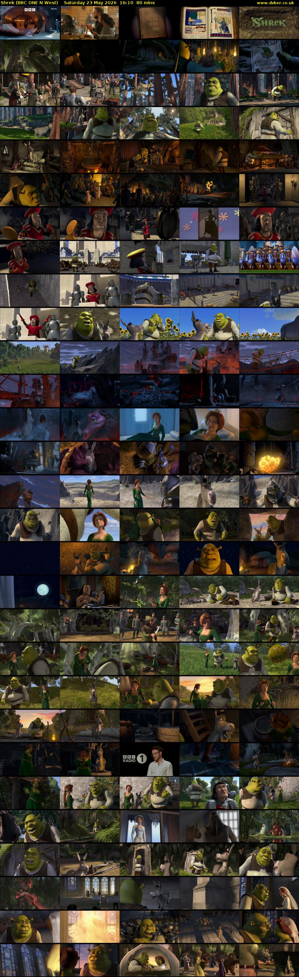 Shrek (BBC ONE N West) Saturday 23 May 2026 16:10 - 17:30