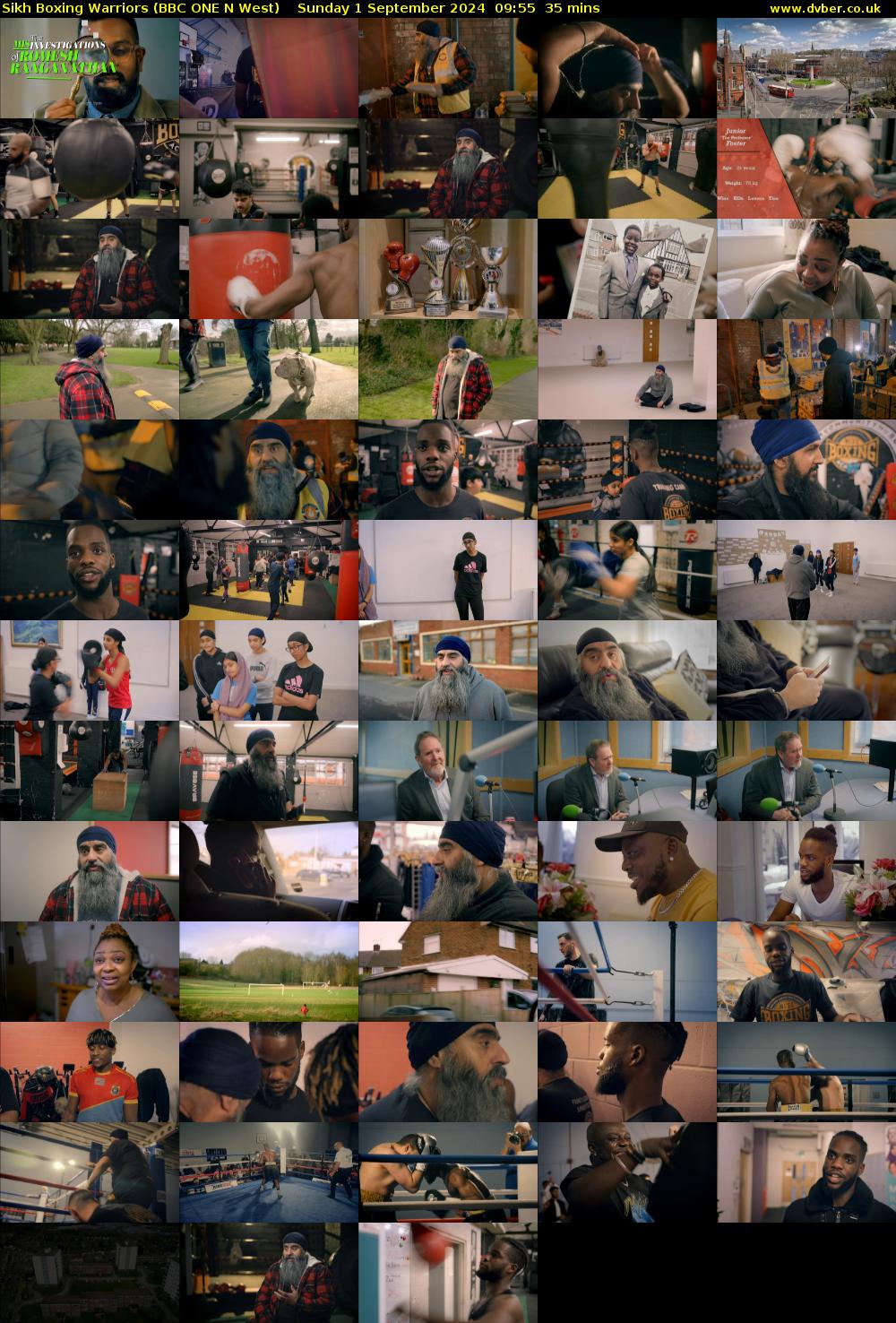 Sikh Boxing Warriors (BBC ONE N West) Sunday 1 September 2024 09:55 - 10:30