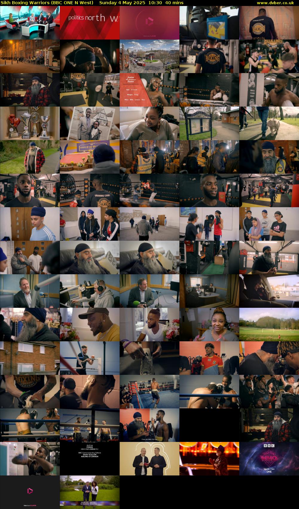 Sikh Boxing Warriors (BBC ONE N West) Sunday 4 May 2025 10:30 - 11:10