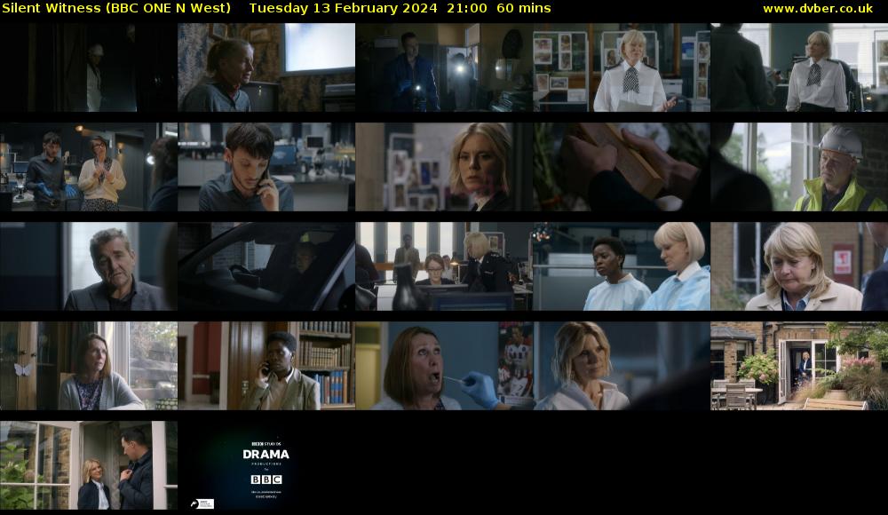 Silent Witness (BBC ONE N West) Tuesday 13 February 2024 21:00 - 22:00