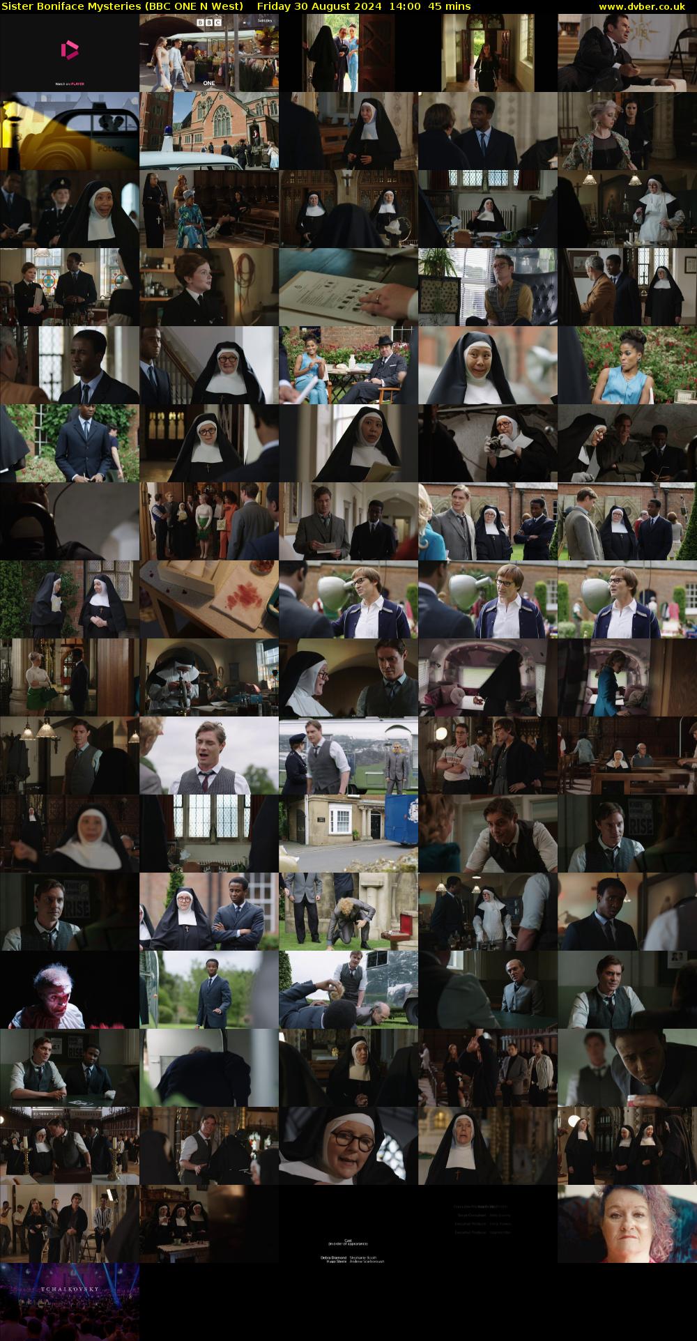 Sister Boniface Mysteries (BBC ONE N West) Friday 30 August 2024 14:00 - 14:45