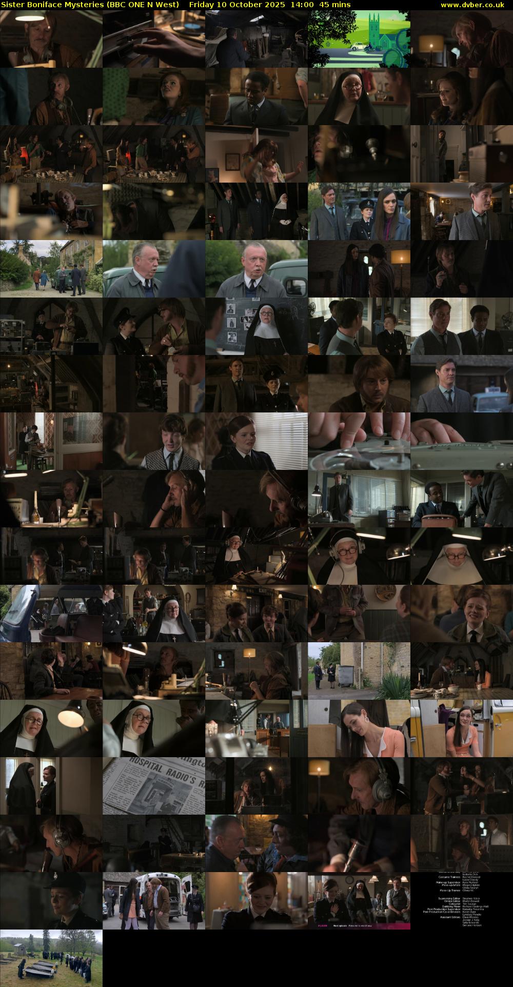 Sister Boniface Mysteries (BBC ONE N West) Friday 10 October 2025 14:00 - 14:45