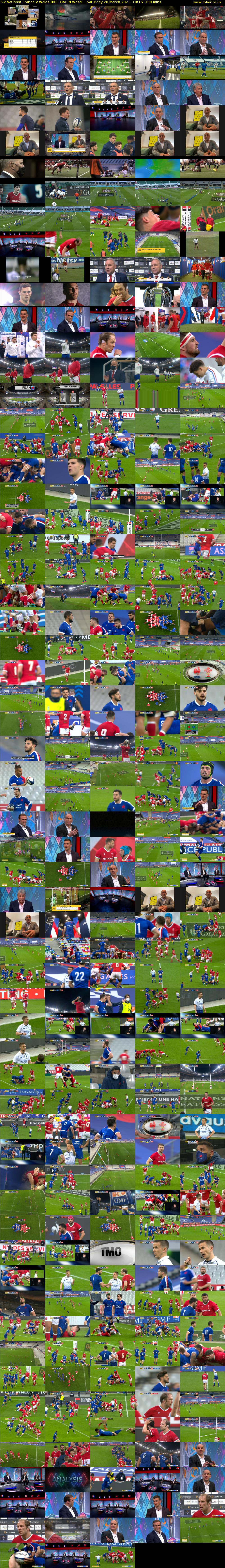 Six Nations: France v Wales (BBC ONE N West) Saturday 20 March 2021 19:15 - 22:15