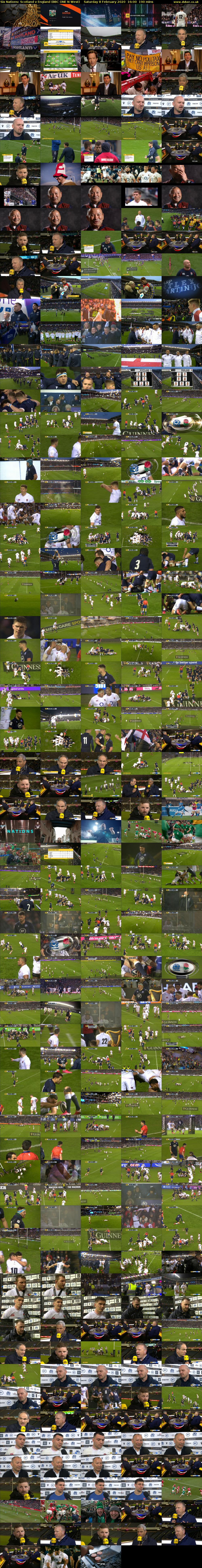 Six Nations: Scotland v England (BBC ONE N West) Saturday 8 February 2020 16:00 - 19:10
