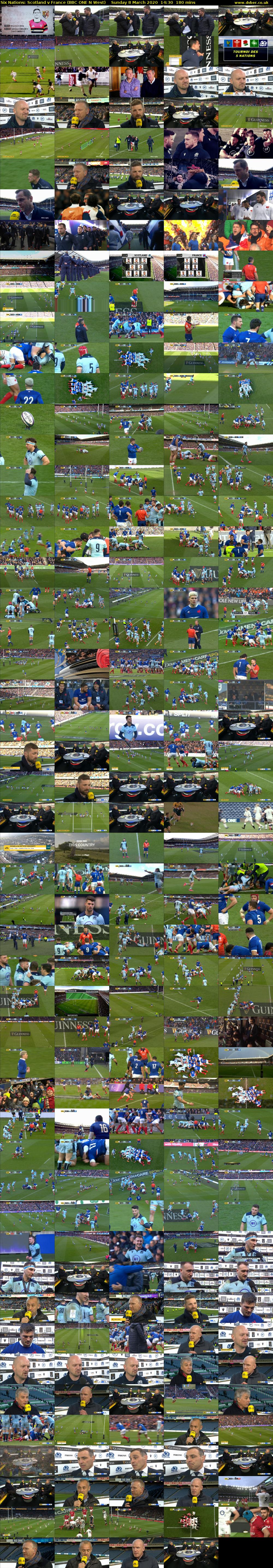 Six Nations: Scotland v France (BBC ONE N West) Sunday 8 March 2020 14:30 - 17:30