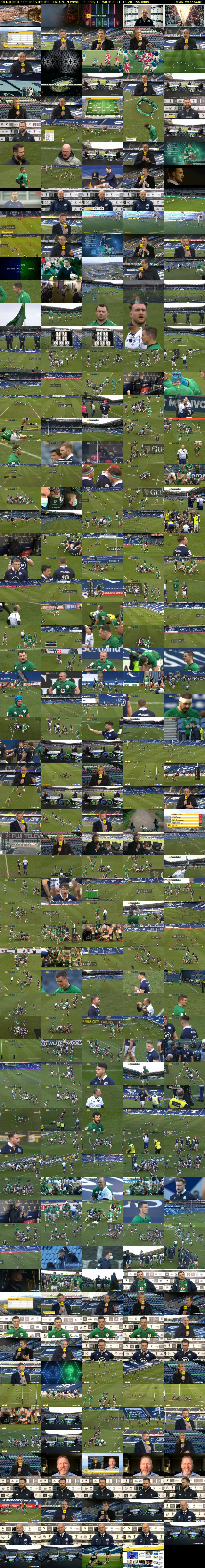 Six Nations: Scotland v Ireland (BBC ONE N West) Sunday 14 March 2021 14:20 - 17:30