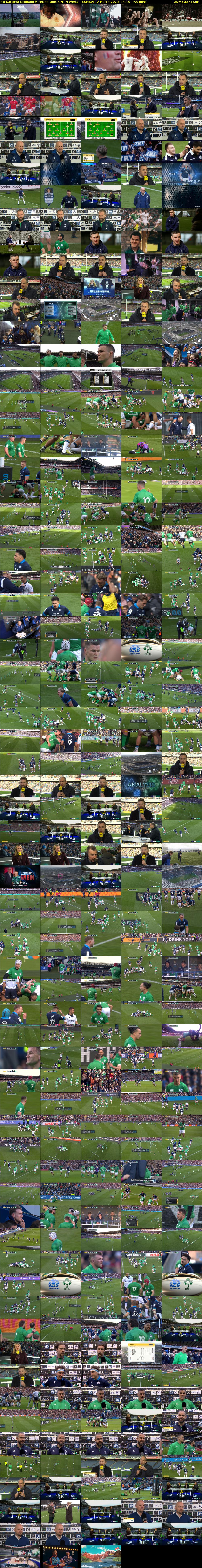 Six Nations: Scotland v Ireland (BBC ONE N West) Sunday 12 March 2023 14:15 - 17:25