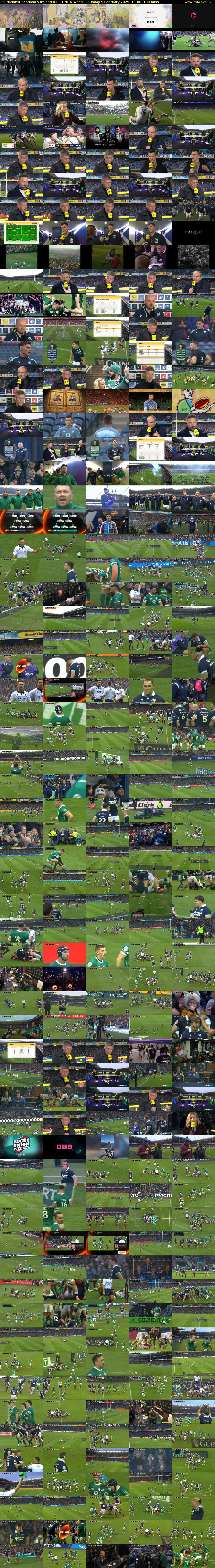 Six Nations: Scotland v Ireland (BBC ONE N West) Sunday 9 February 2025 14:00 - 17:00