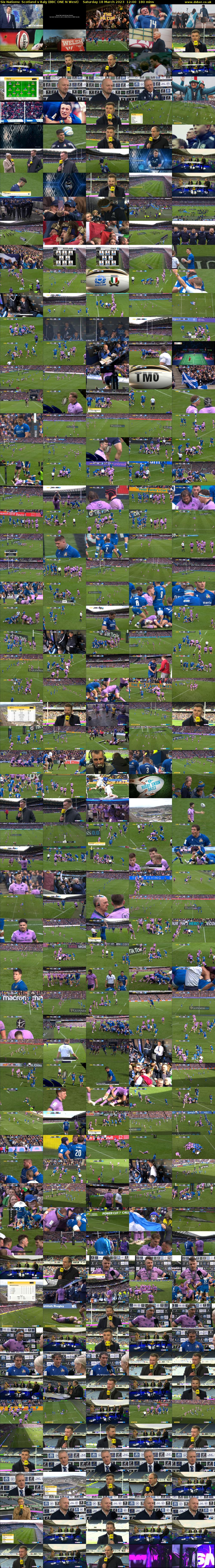 Six Nations: Scotland v Italy (BBC ONE N West) Saturday 18 March 2023 12:00 - 15:00