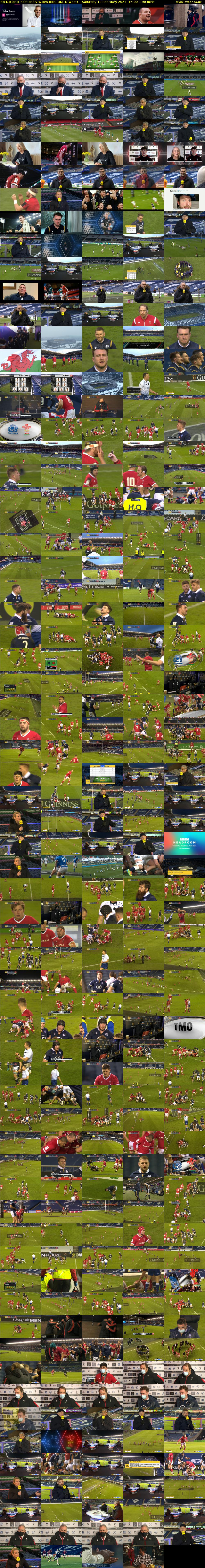 Six Nations: Scotland v Wales (BBC ONE N West) Saturday 13 February 2021 16:00 - 19:10