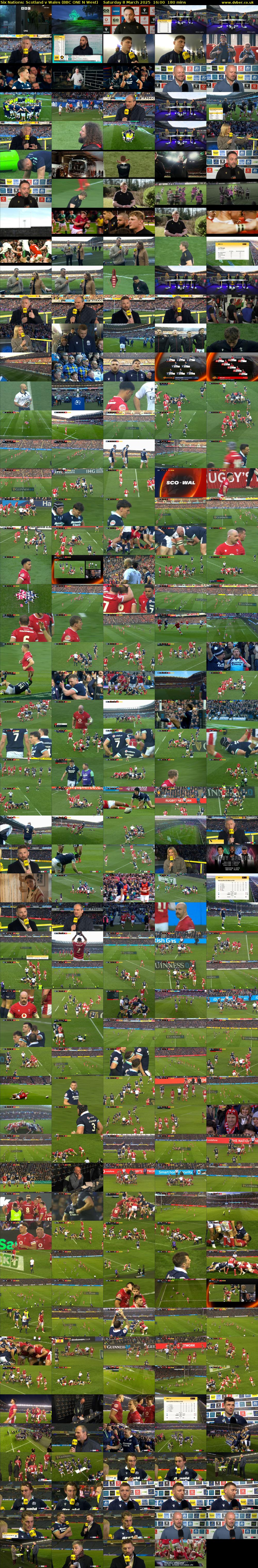 Six Nations: Scotland v Wales (BBC ONE N West) Saturday 8 March 2025 16:00 - 19:00