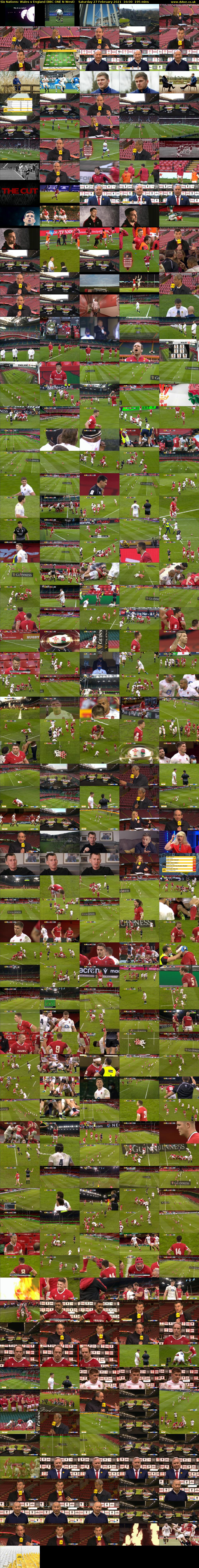 Six Nations: Wales v England (BBC ONE N West) Saturday 27 February 2021 16:00 - 19:15