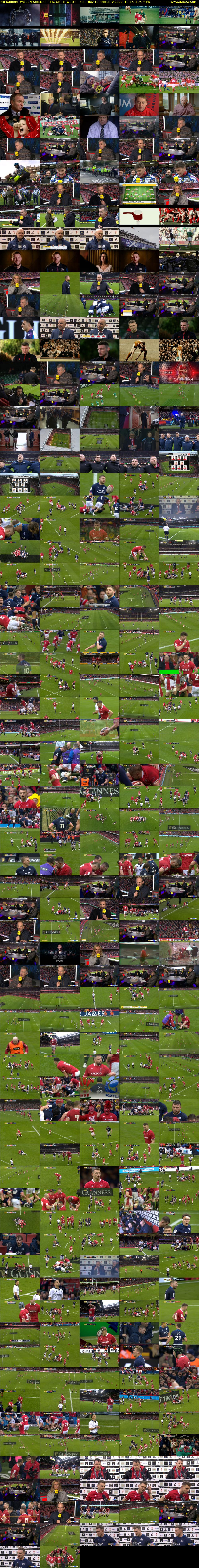 Six Nations: Wales v Scotland (BBC ONE N West) Saturday 12 February 2022 13:15 - 16:30