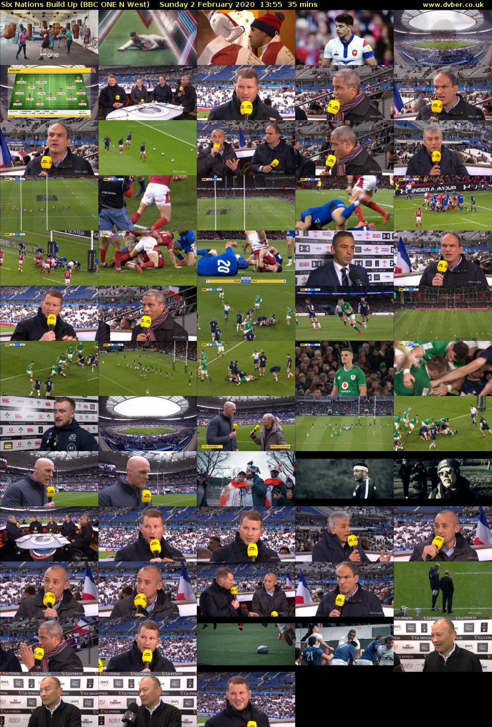 Six Nations Build Up (BBC ONE N West) Sunday 2 February 2020 13:55 - 14:30