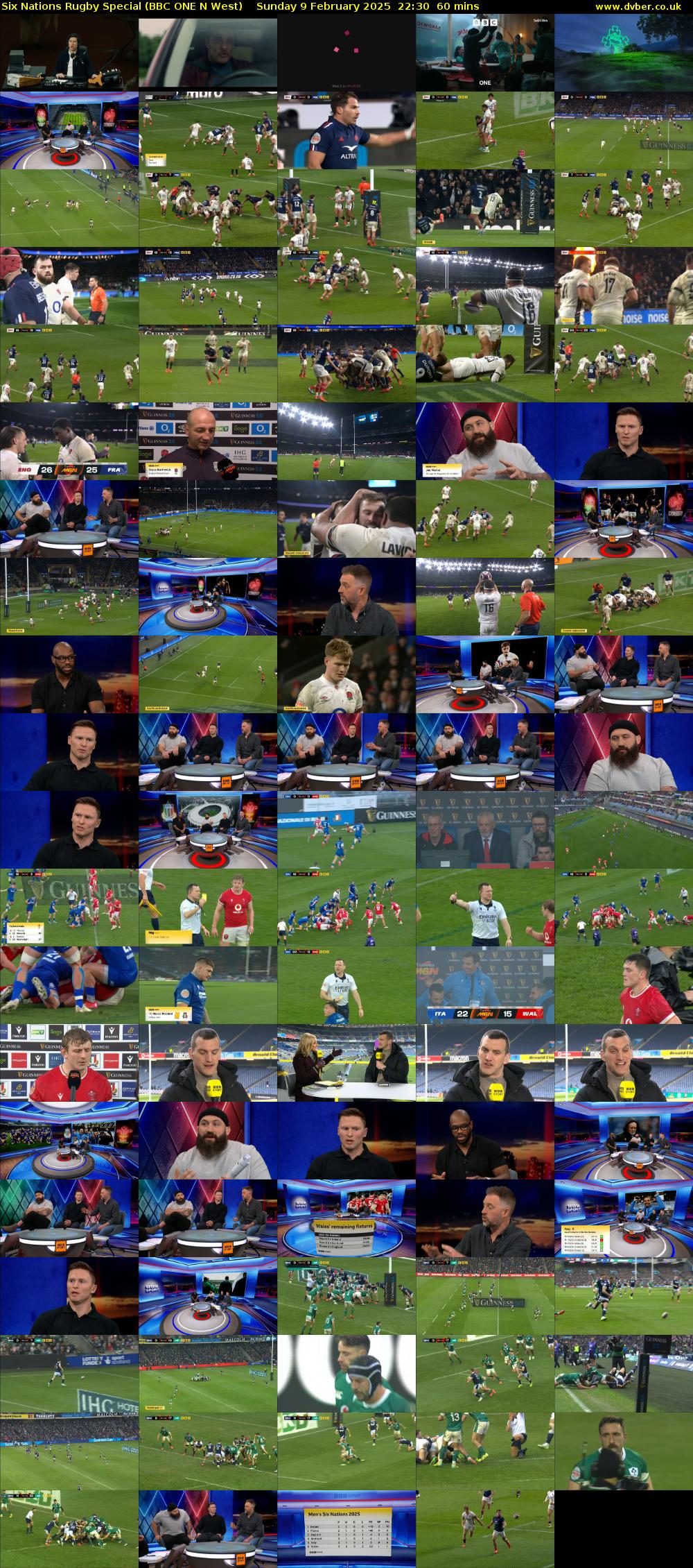Six Nations Rugby Special (BBC ONE N West) Sunday 9 February 2025 22:30 - 23:30