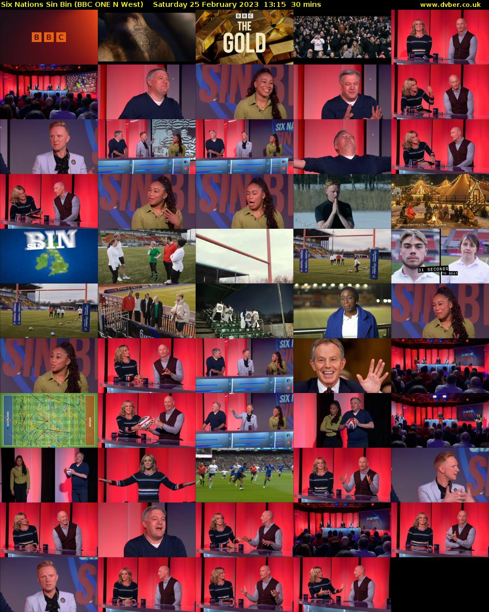 Six Nations Sin Bin (BBC ONE N West) Saturday 25 February 2023 13:15 - 13:45