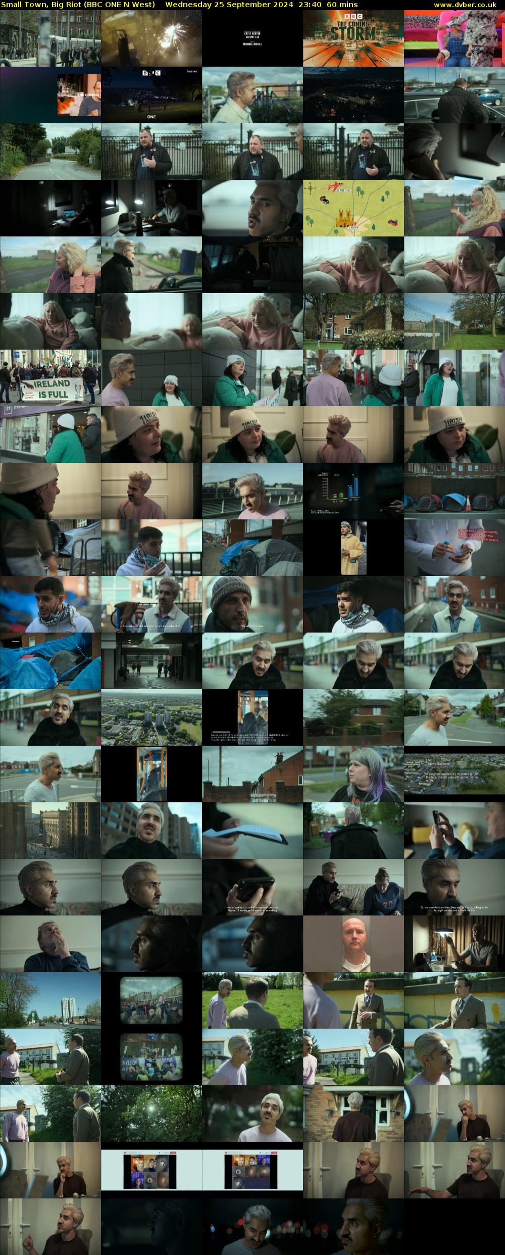 Small Town, Big Riot (BBC ONE N West) Wednesday 25 September 2024 23:40 - 00:40