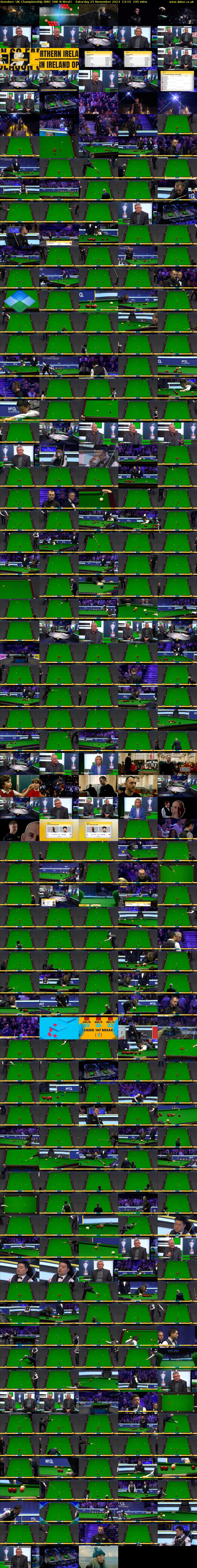 Snooker: UK Championship (BBC ONE N West) Saturday 25 November 2023 13:15 - 16:30