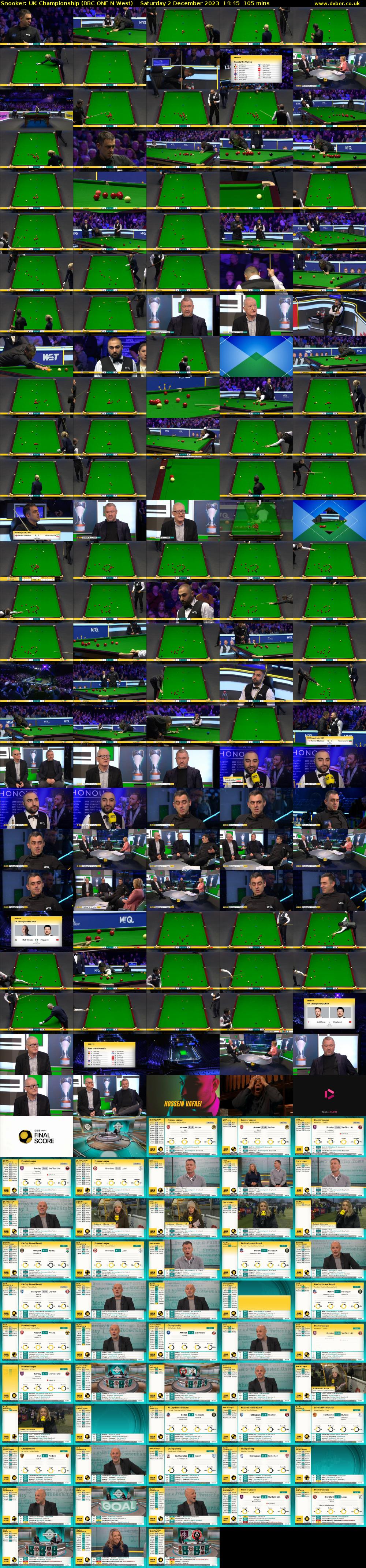 Snooker: UK Championship (BBC ONE N West) Saturday 2 December 2023 14:45 - 16:30