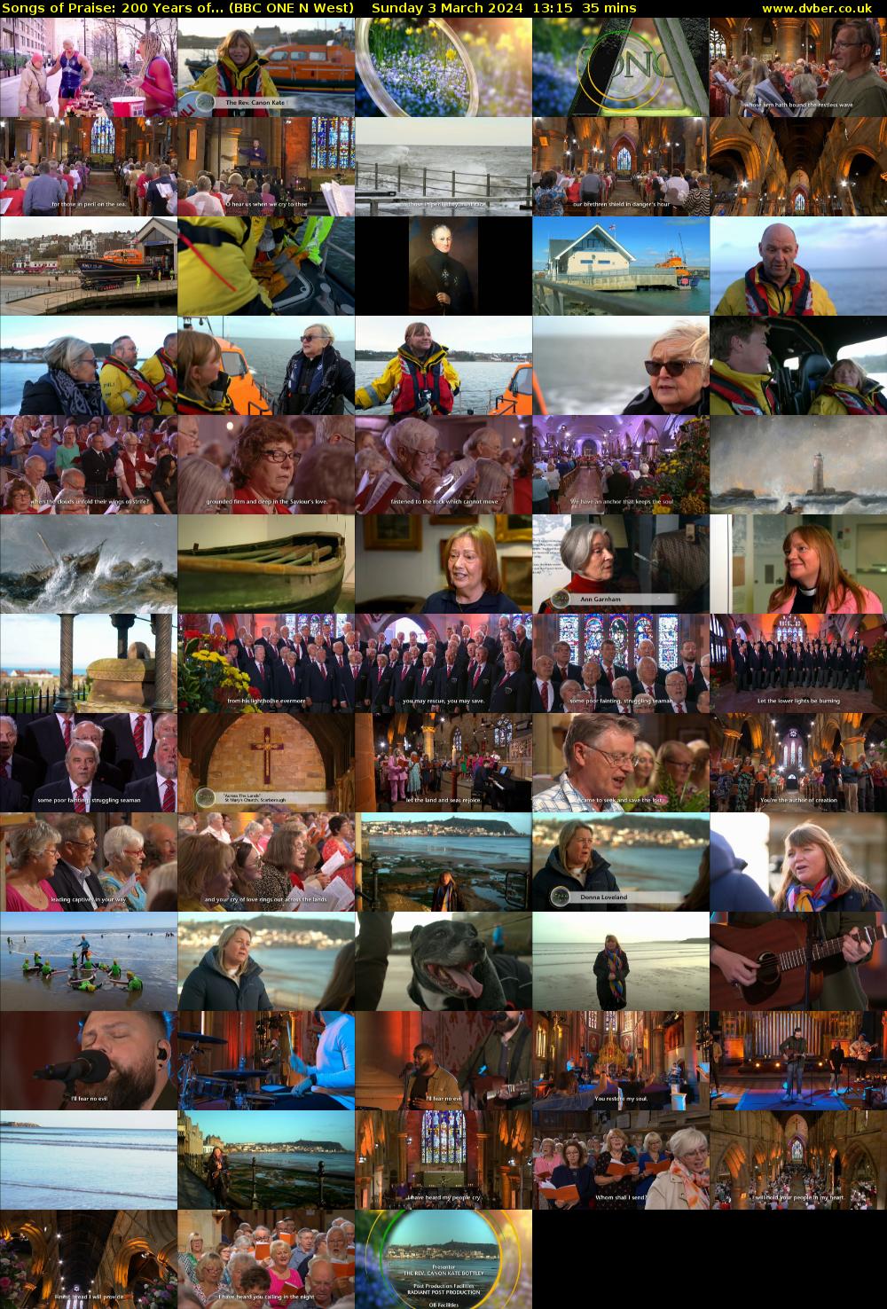 Songs of Praise: 200 Years of... (BBC ONE N West) Sunday 3 March 2024 13:15 - 13:50