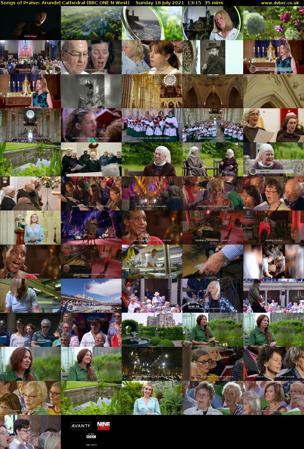 Songs of Praise: Arundel Cathedral (BBC ONE N West) Sunday 18 July 2021 13:15 - 13:50