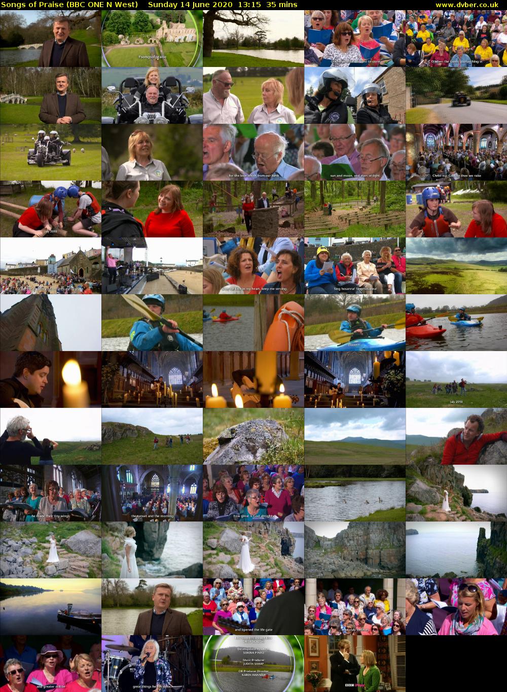 Songs of Praise (BBC ONE N West) Sunday 14 June 2020 13:15 - 13:50