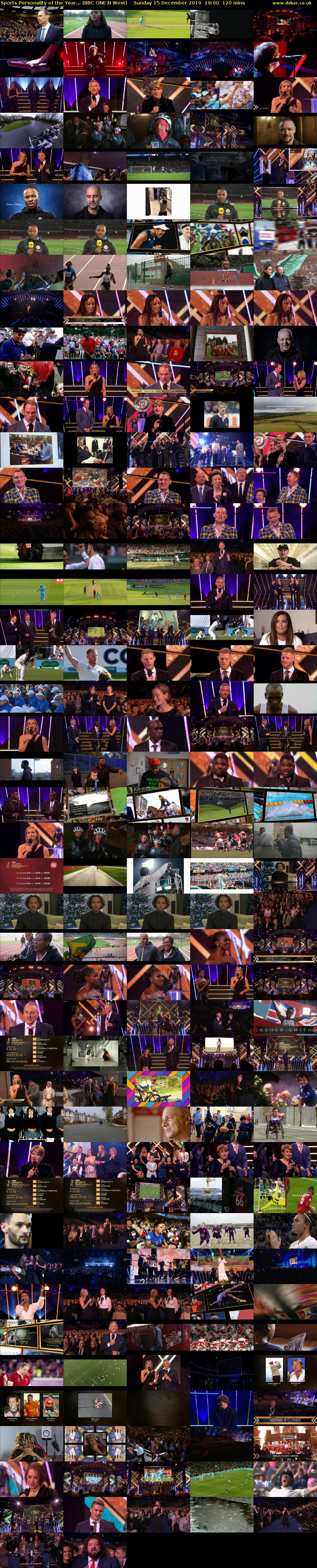 Sports Personality of the Year... (BBC ONE N West) Sunday 15 December 2019 19:00 - 21:00