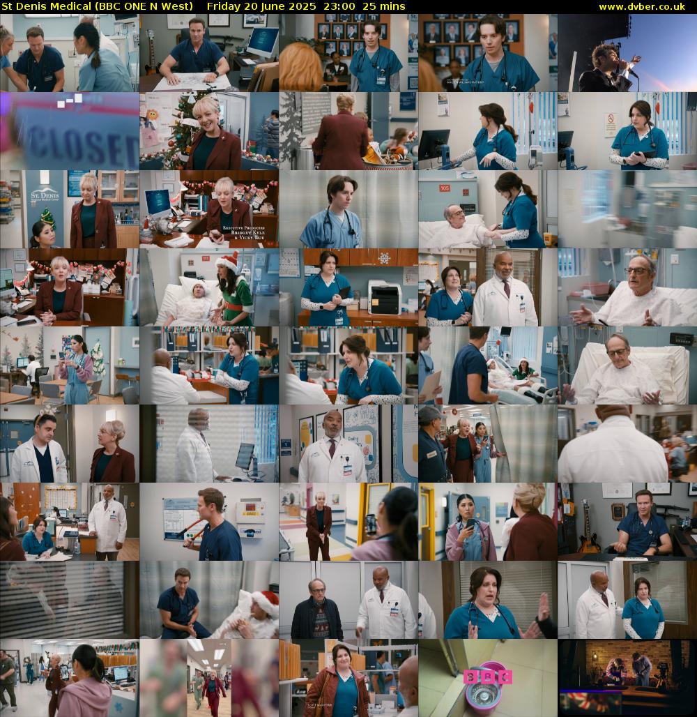 St Denis Medical (BBC ONE N West) Friday 20 June 2025 23:00 - 23:25