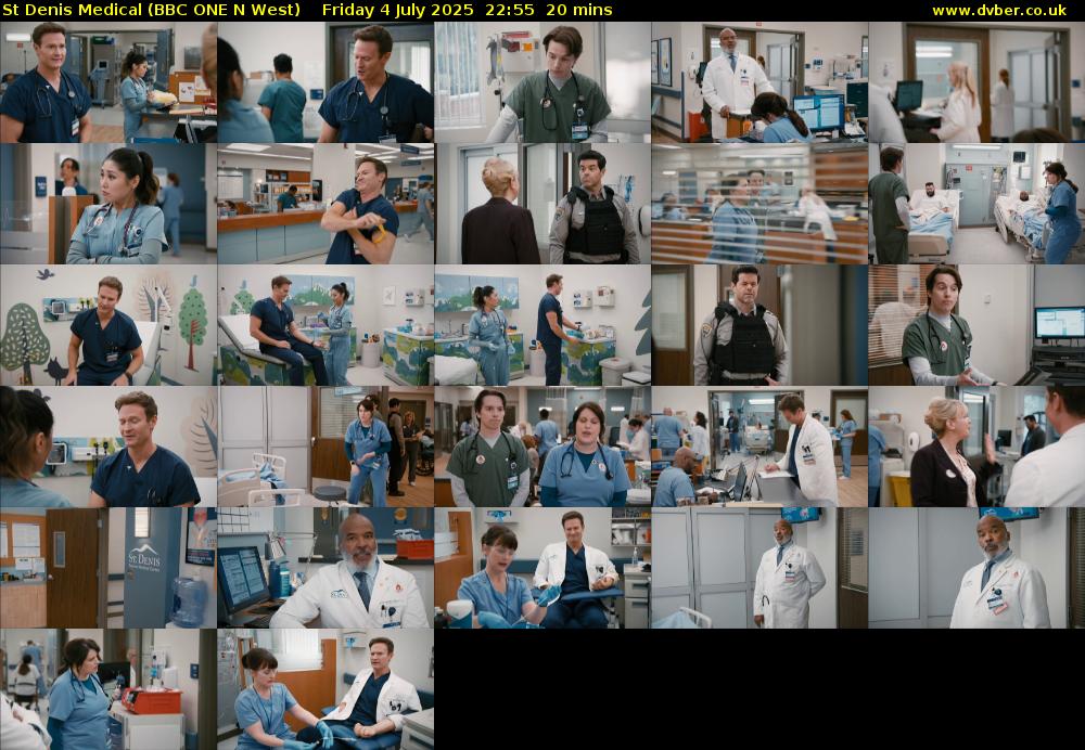St Denis Medical (BBC ONE N West) Friday 4 July 2025 22:55 - 23:15