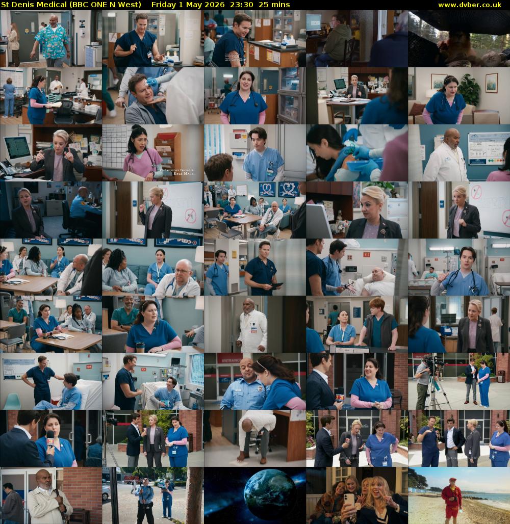 St Denis Medical (BBC ONE N West) Friday 1 May 2026 23:30 - 23:55