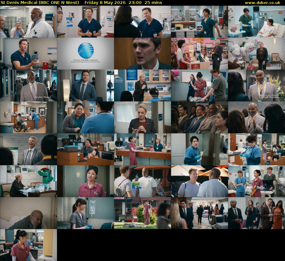 St Denis Medical (BBC ONE N West) Friday 8 May 2026 23:00 - 23:25