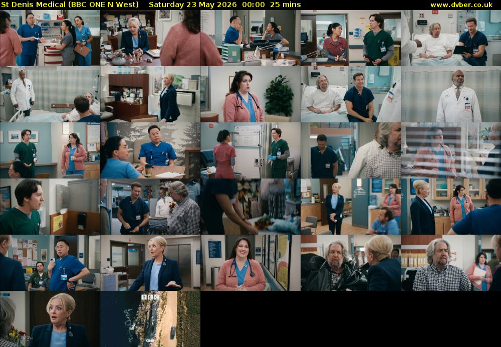 St Denis Medical (BBC ONE N West) Saturday 23 May 2026 00:00 - 00:25