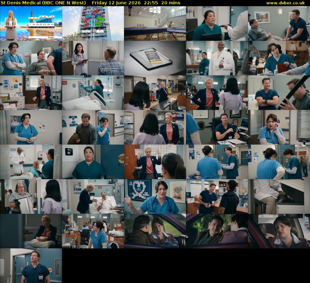 St Denis Medical (BBC ONE N West) Friday 12 June 2026 22:55 - 23:15