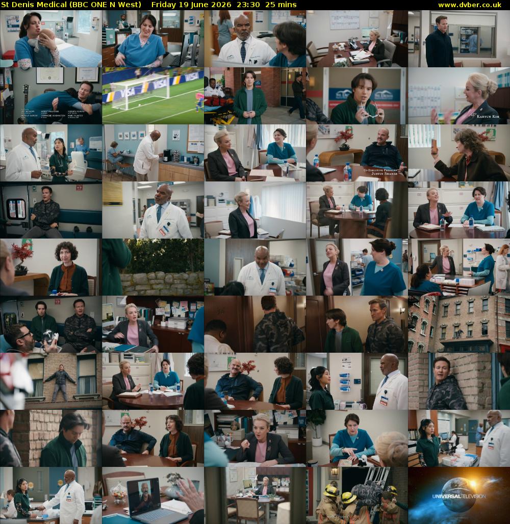 St Denis Medical (BBC ONE N West) Friday 19 June 2026 23:30 - 23:55