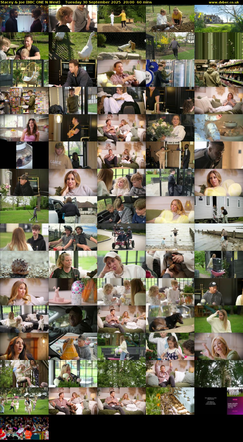 Stacey & Joe (BBC ONE N West) Tuesday 30 September 2025 20:00 - 21:00