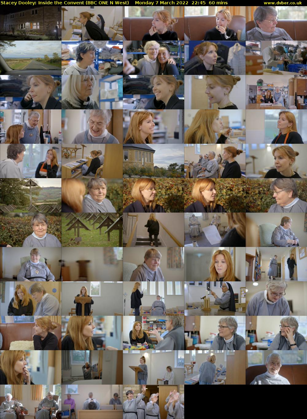 Stacey Dooley: Inside the Convent (BBC ONE N West) Monday 7 March 2022 22:45 - 23:45