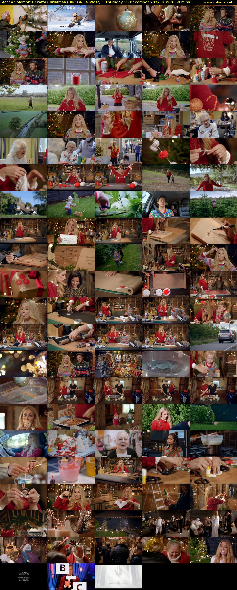 Stacey Solomon's Crafty Christmas (BBC ONE N West) Thursday 15 December 2022 20:00 - 21:00
