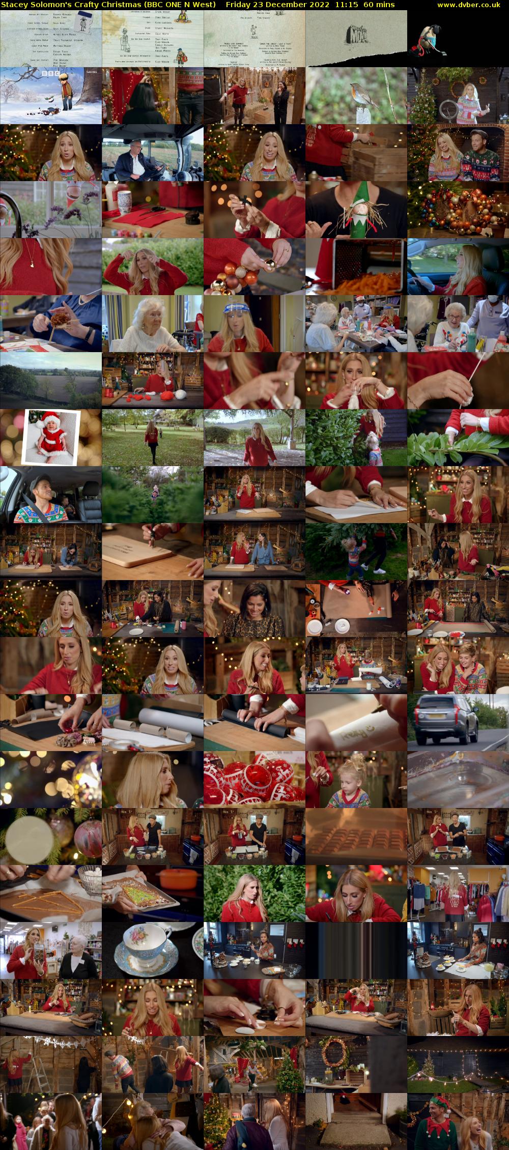 Stacey Solomon's Crafty Christmas (BBC ONE N West) Friday 23 December 2022 11:15 - 12:15